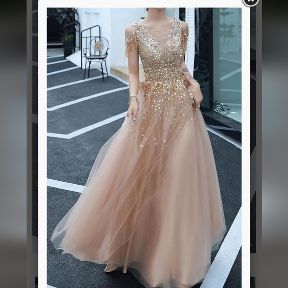 Dresses & Skirts - Sequin Embellished Evening Gown